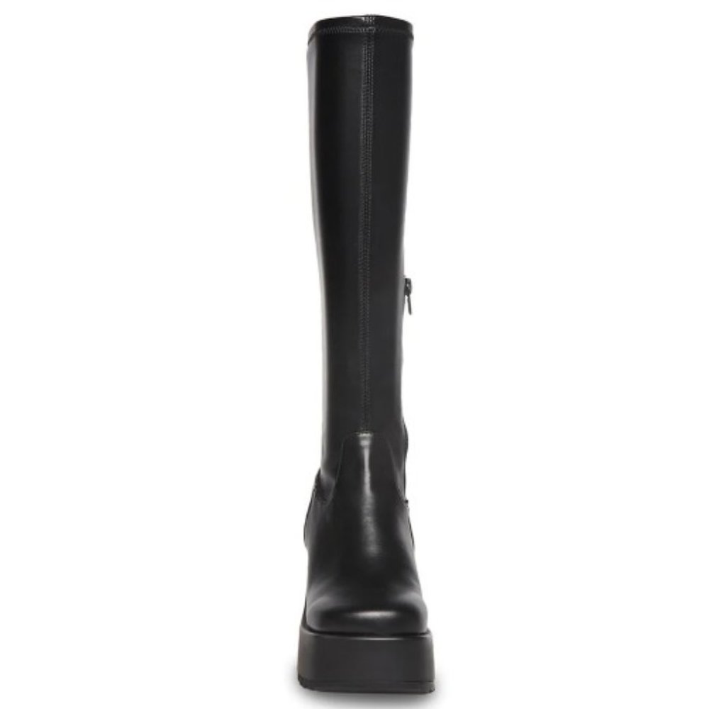STEVE MADDEN DUKE30 BLACK KNEE-HIGH BOOTS - Picture 4 of 5